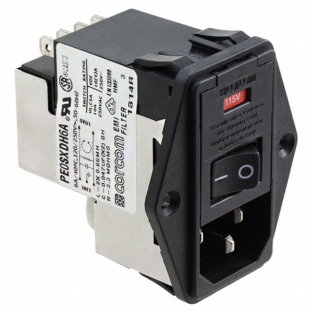 1-6609929-1 TE Connectivity Corcom Filters  Moduli di ingresso alimentazione (PEM)